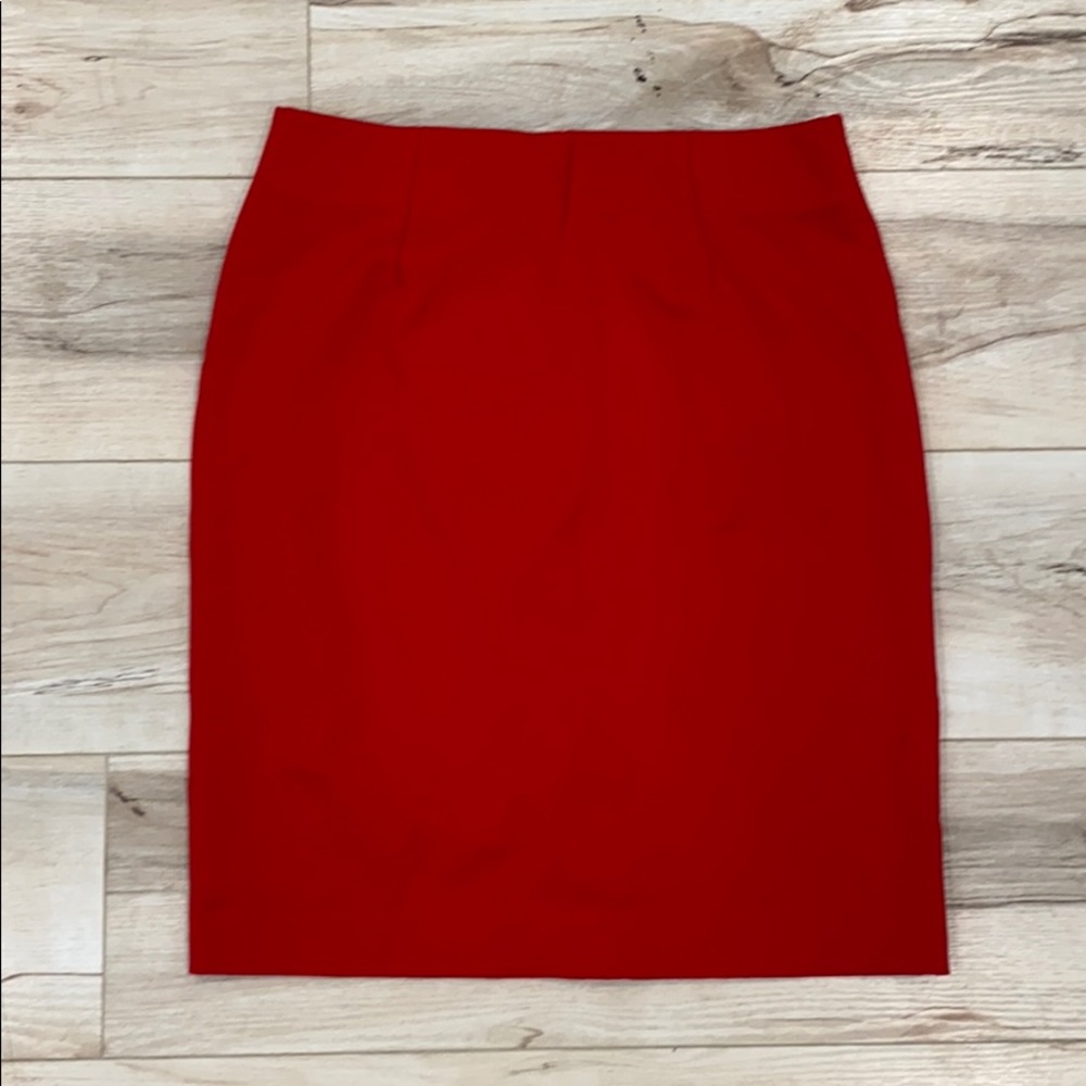 J. Jill Red Pencil Skirt